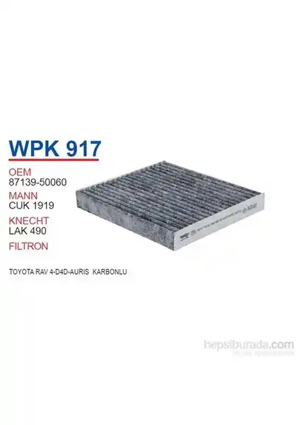 Wunder Toyota RAV4 ve Auris İçin OEM Uyumlu Karbonsuz Polen Filtresi Ürün İncelemesi