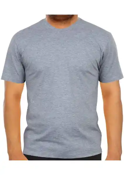 Yafta Sıfır Yaka Gri Bisiklet Yaka İş Tişörtü: Şıklık ve Konforun Buluşması (75-90 karakter)