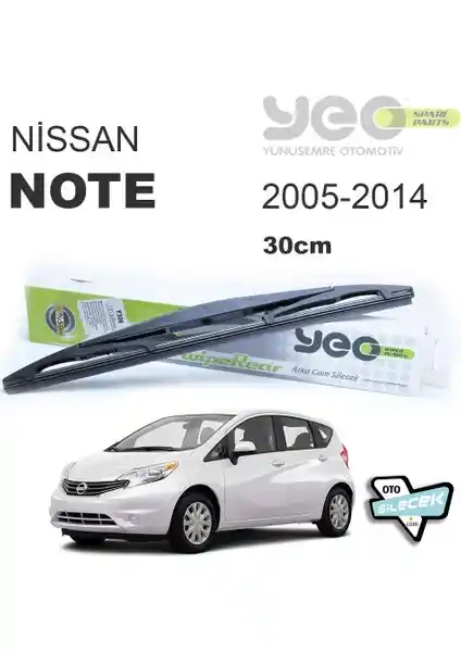 Yeo Nissan Note Arka Silecek 2005-2014 Modelleri için Dayanıklı ve Sessiz Temizlik Çözümü