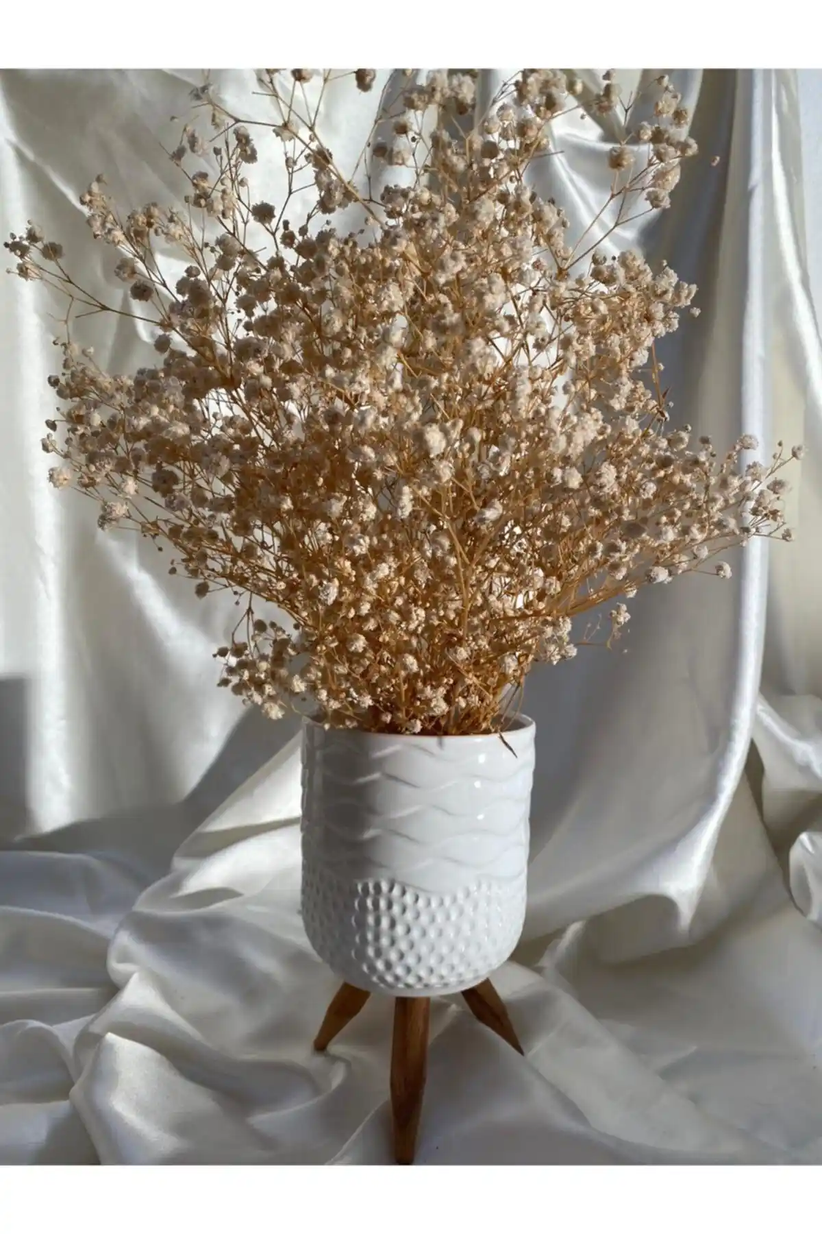 AFAM HEDİYELİK Seramik Saksı Karşılaştırması: Beyaz Desenli ve Eskitme Motifli Modeller