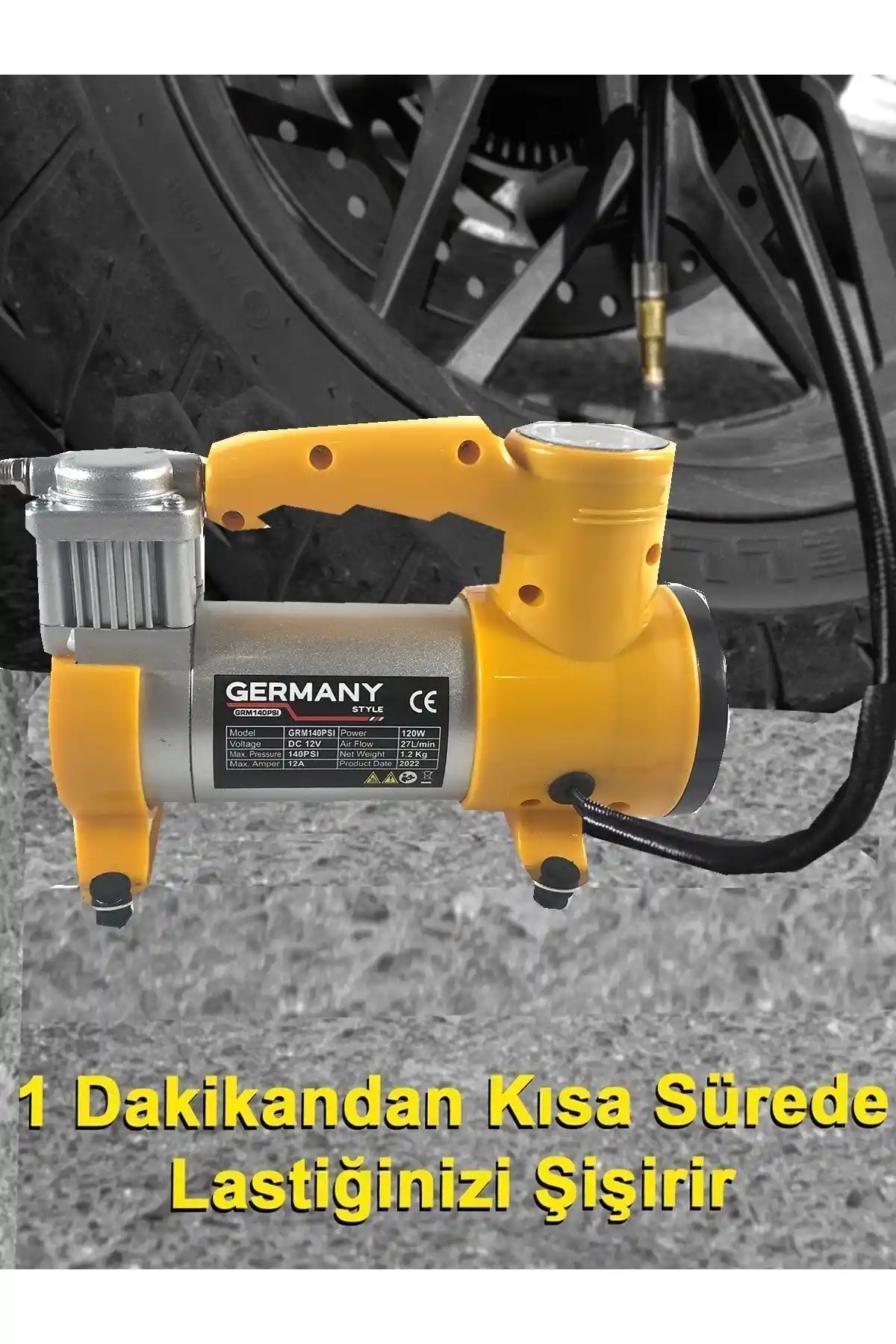 Araba Lastik Şişirme Pompası Karşılaştırması: Germany Style 12 V ve Techmaster Modelleri