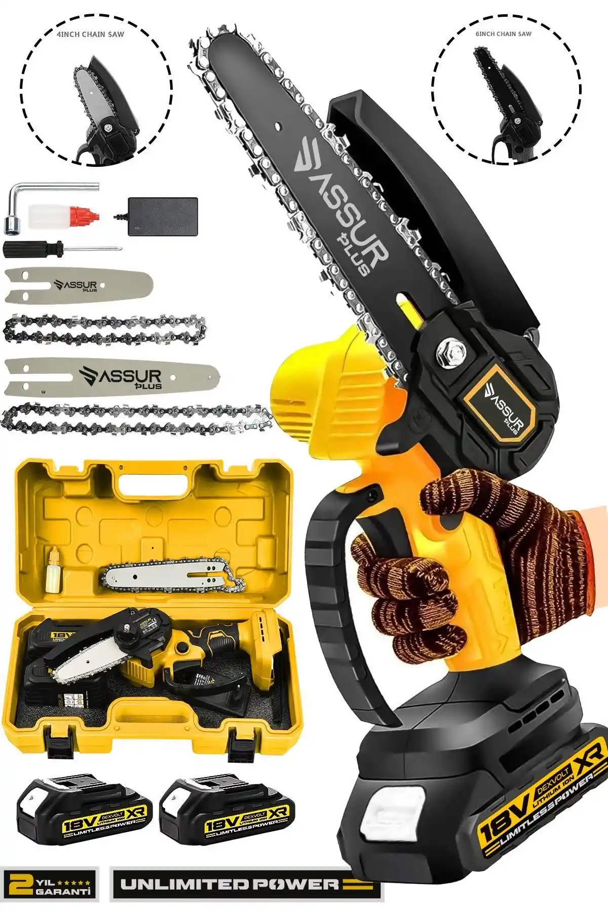 ASSUR PLUS ve CRAFTERTOOLS Türkiye Şarjlı Dal Budama Testeresi Karşılaştırması