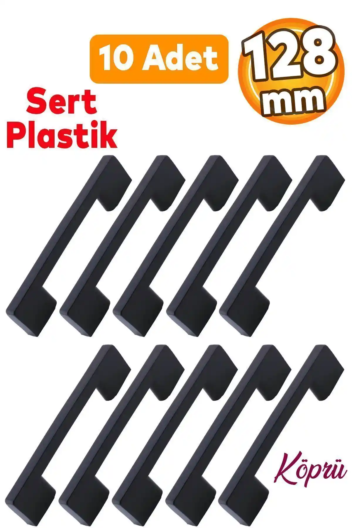 Badem10 Plastik Mobilya Kulpları Karşılaştırması: 128 mm ve 192 mm Uzunluk Seçenekleri