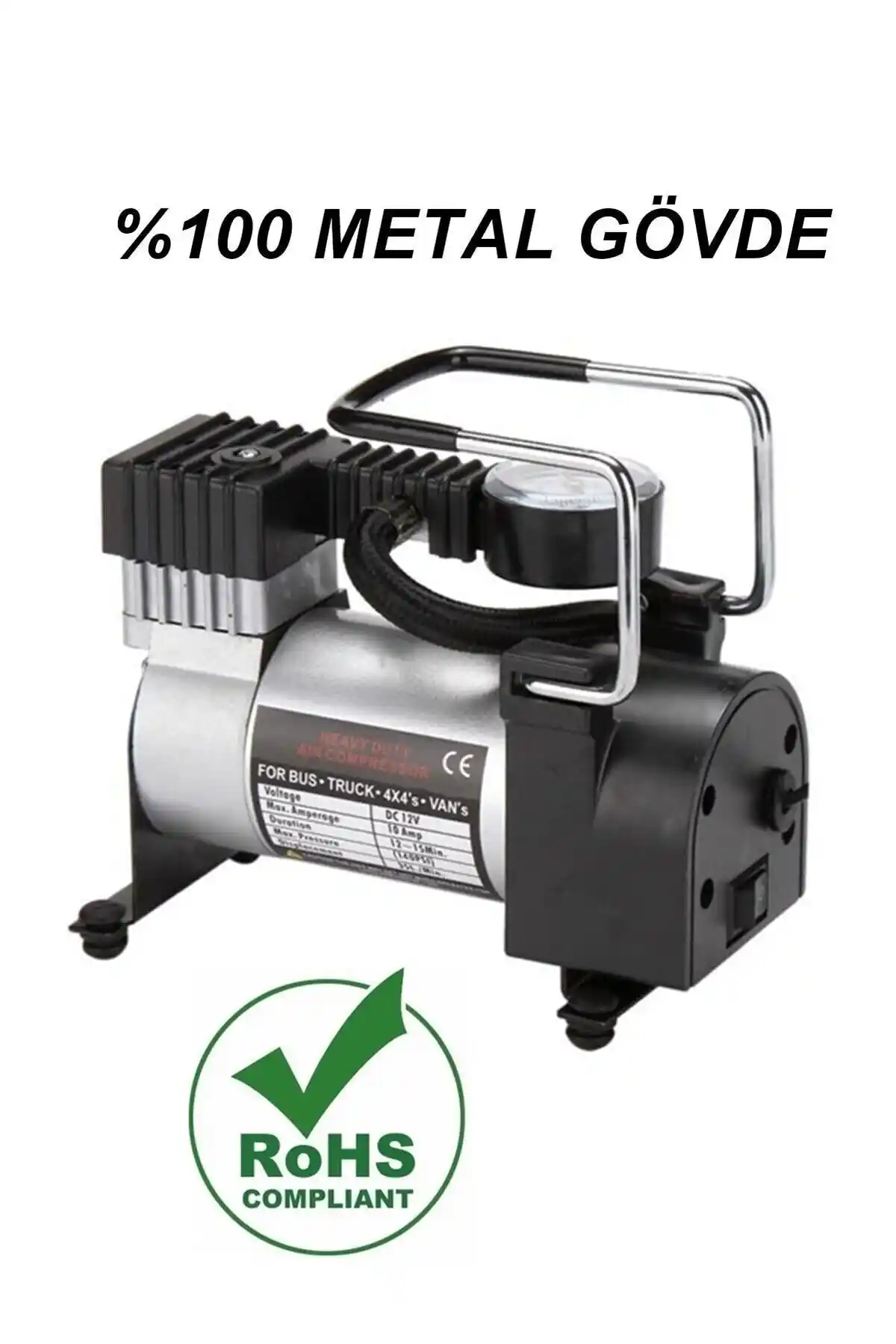 Genel Markalar Metal Hava Lastik Pompası ve Niken Mini Oto Hava Kompresörü Karşılaştırması