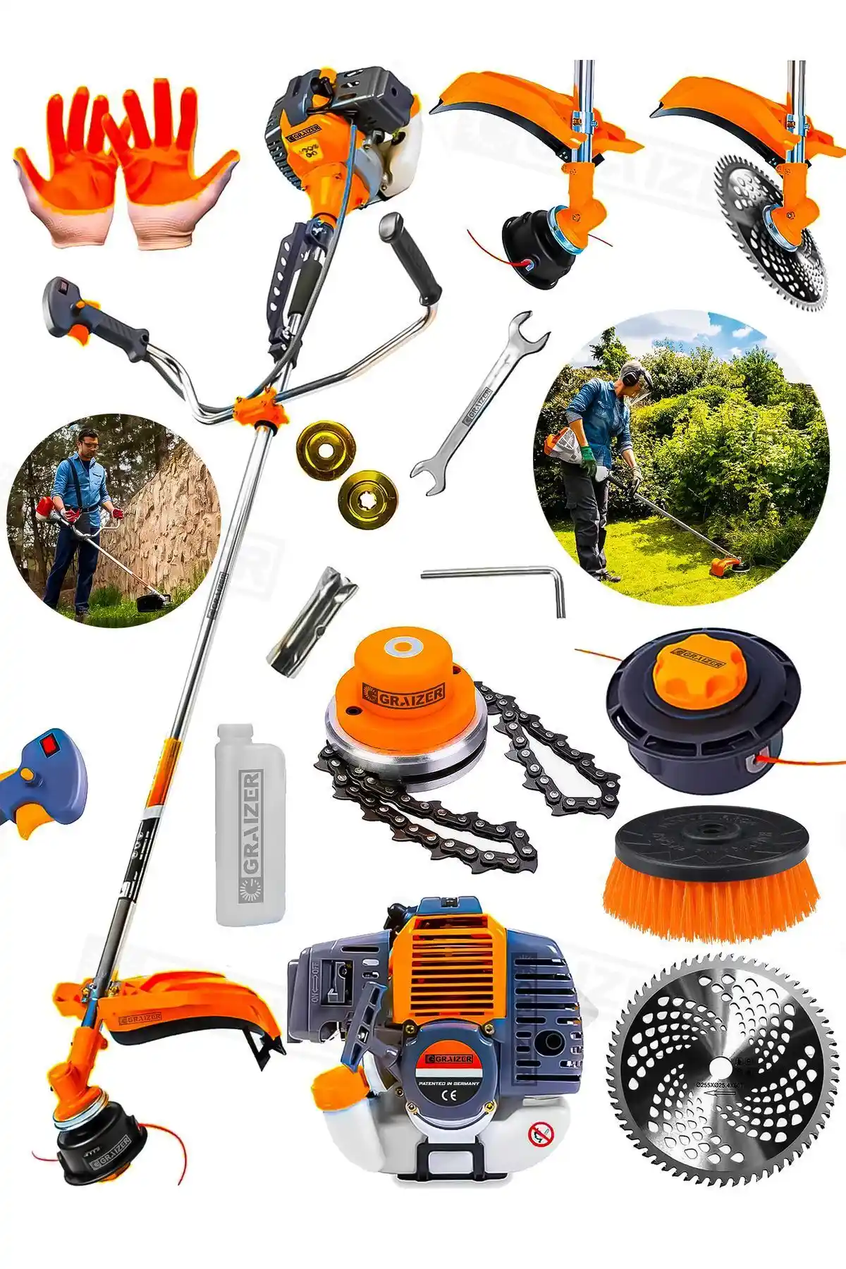 Graizer Alman 14 Hp ve 20 Hp Benzinli Tırpan Karşılaştırması ve Özellikleri