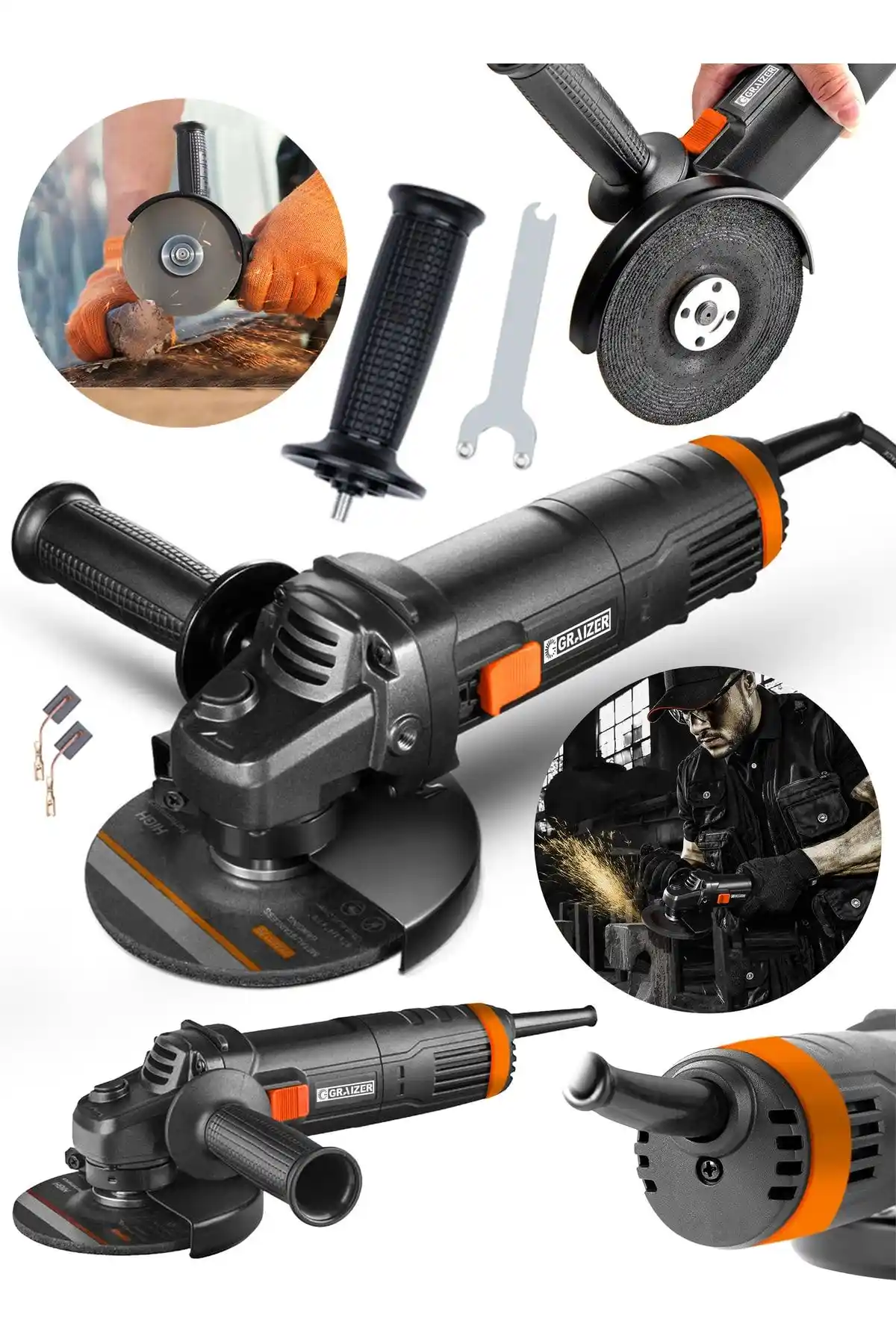 Graizer Alman 4200 W ve ROWERMAX 3500 W Taşlama Makineleri Karşılaştırması