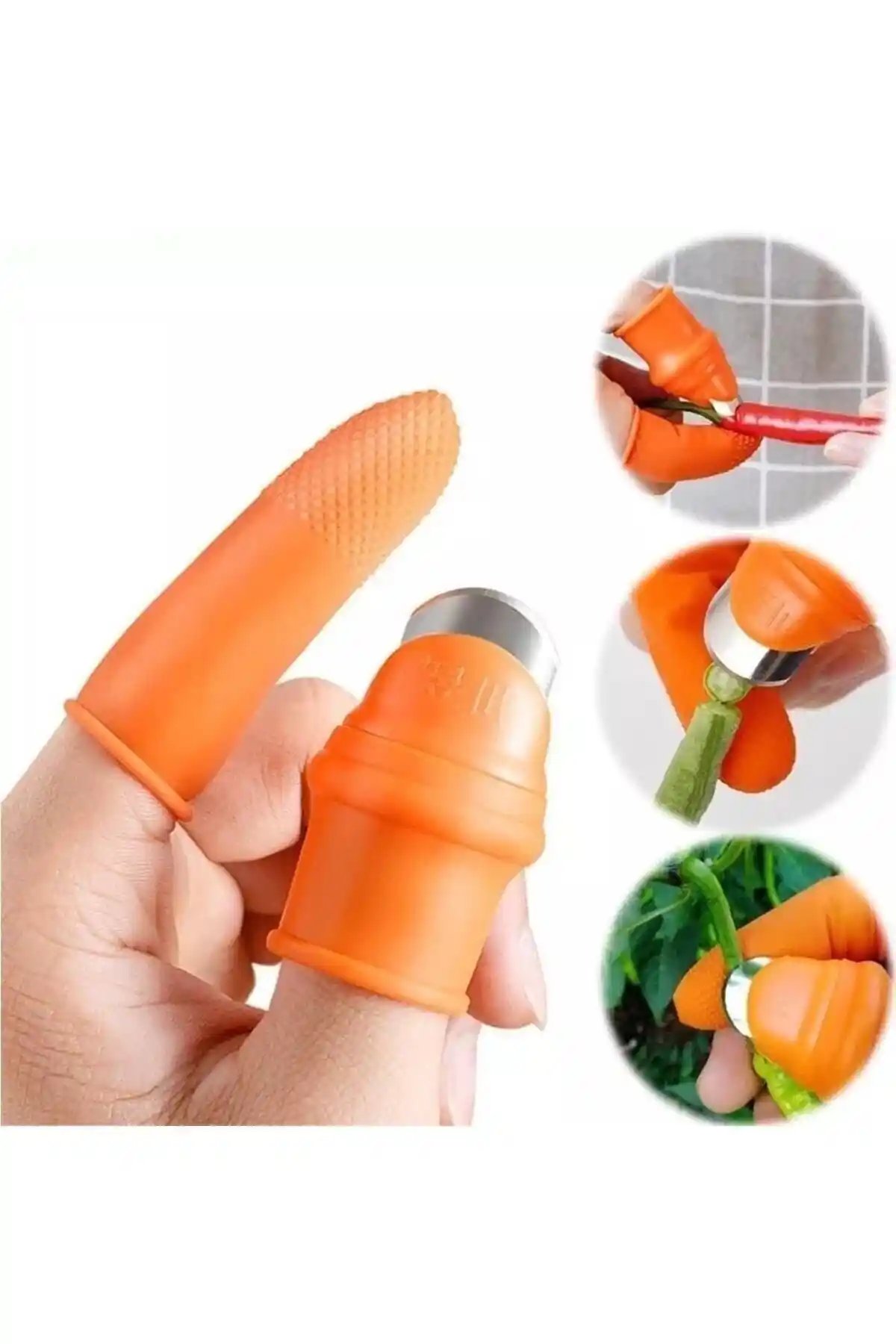 İndirimKap Pratik Parmak Koruyucu Eldiven ile Silikon Parmak Soyacak Karşılaştırması