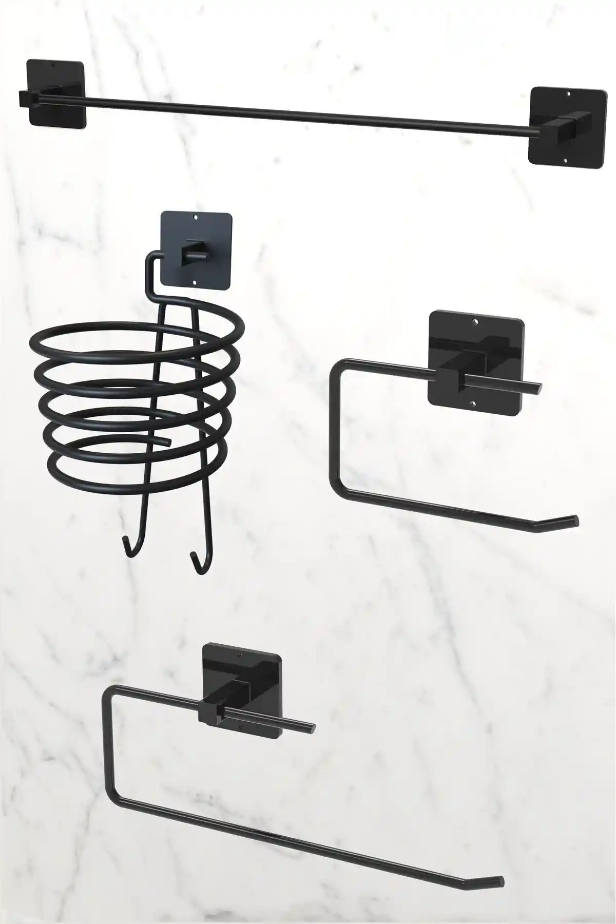 KARTEYA Yapışkanlı 4'lü ve 5'li Set Karşılaştırması ve Banyo Aksesuarları Rehberi