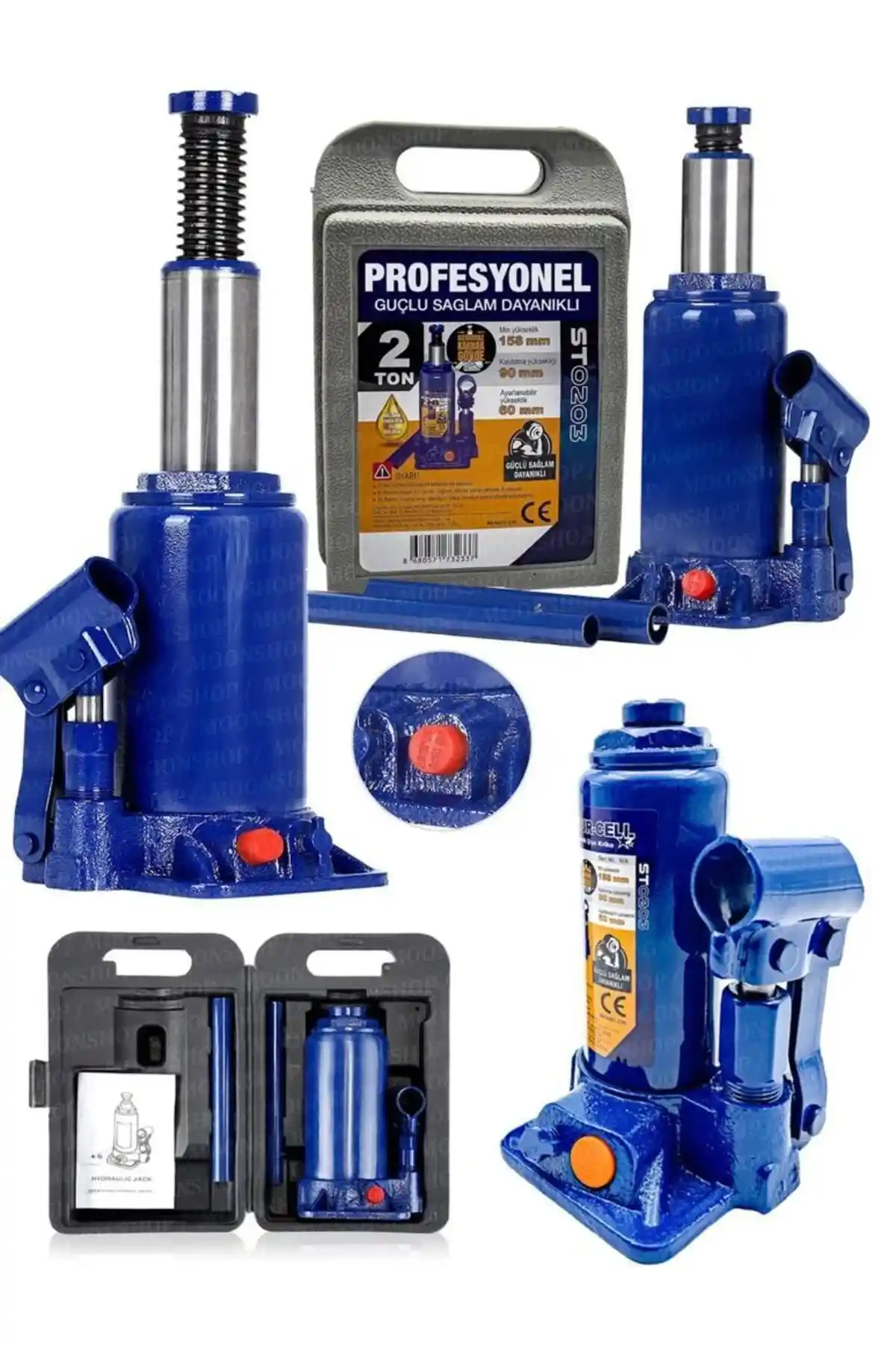 MOONSHOP ve POWERFULL 3 Ton Hidrolik Şişe Kriko Karşılaştırması