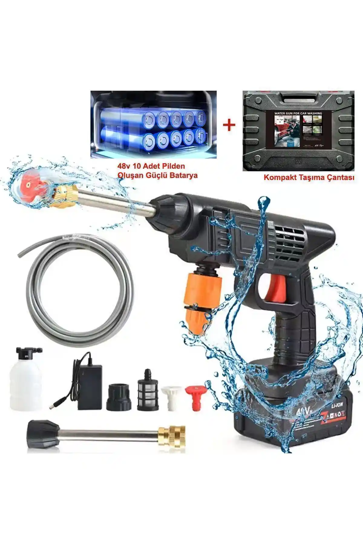 Mr. Tiger ve THOMAX Şarjlı Yüksek Basınçlı Oto Yıkama Makinesi Karşılaştırması