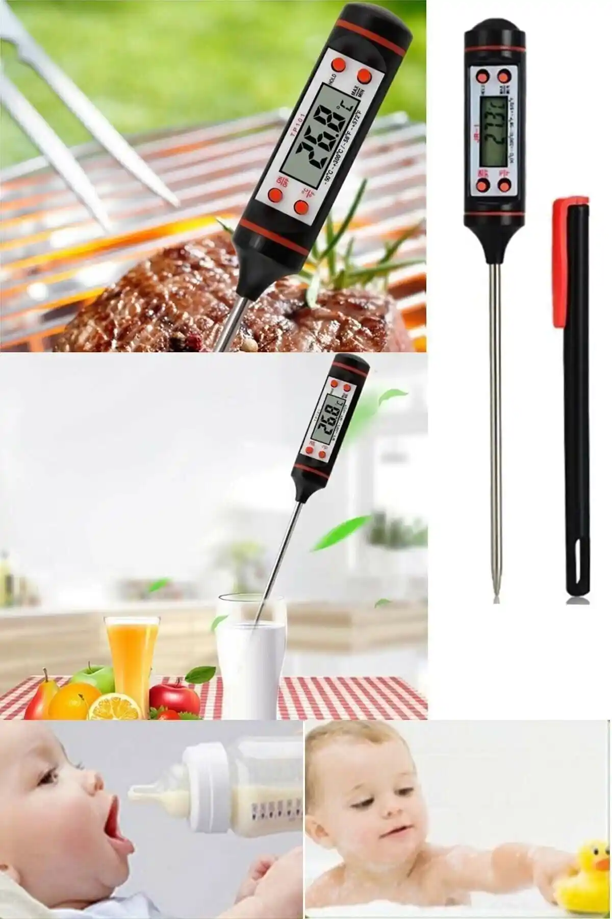 Mutfakta Gıda Sıcaklık Ölçümünde Kitchen Beauty ve Unichrome Termometre Karşılaştırması