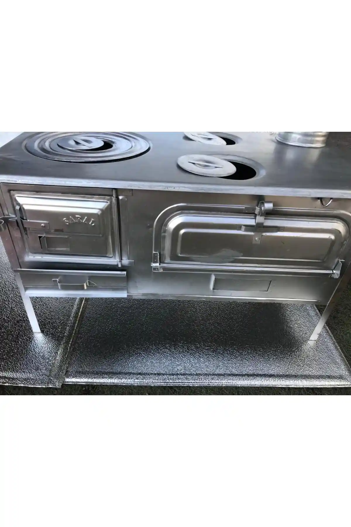 SARAL Beyaz Bahçe Tipi Sac Kuzine ve Sobapark Kovalı Kuzine Odun Kömür Sobası Karşılaştırması