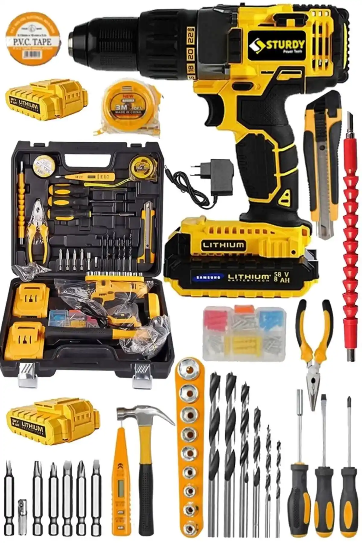 Sturdy 100 Parça Set ve Japon Teknolojili Darbeli Matkap Karşılaştırması