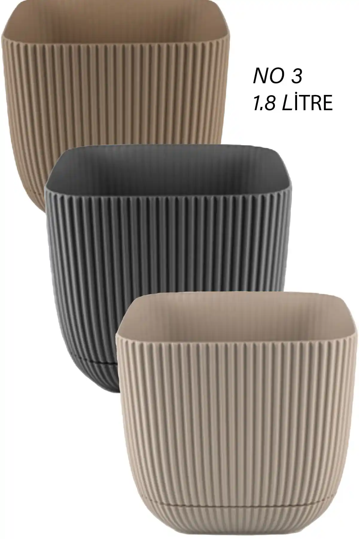 TEMMUZ HOME Saksı Setleri Karşılaştırması 3 ve 6 Adet 1.8 Litre Kare Plastik Saksı Çeşitleri