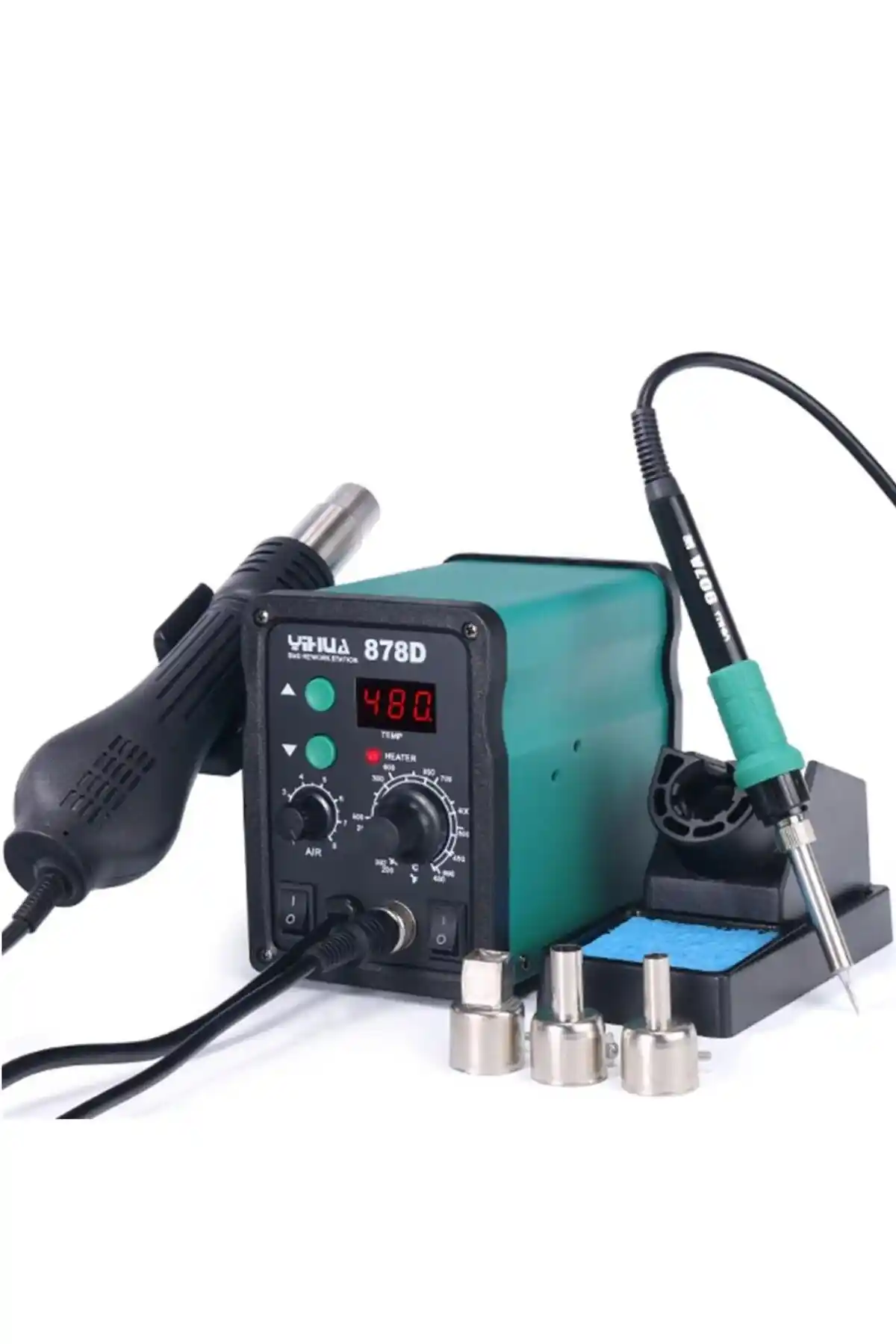 Yihua 878D ve SolinpaTech 8586 Sıcak Hava Üfleme Havya İstasyonu Karşılaştırması