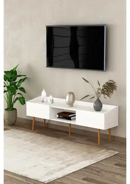 %100 MDFLAM TV Ünitesi T-28 Modern Tasarım ve Fonksiyonellik Sunar