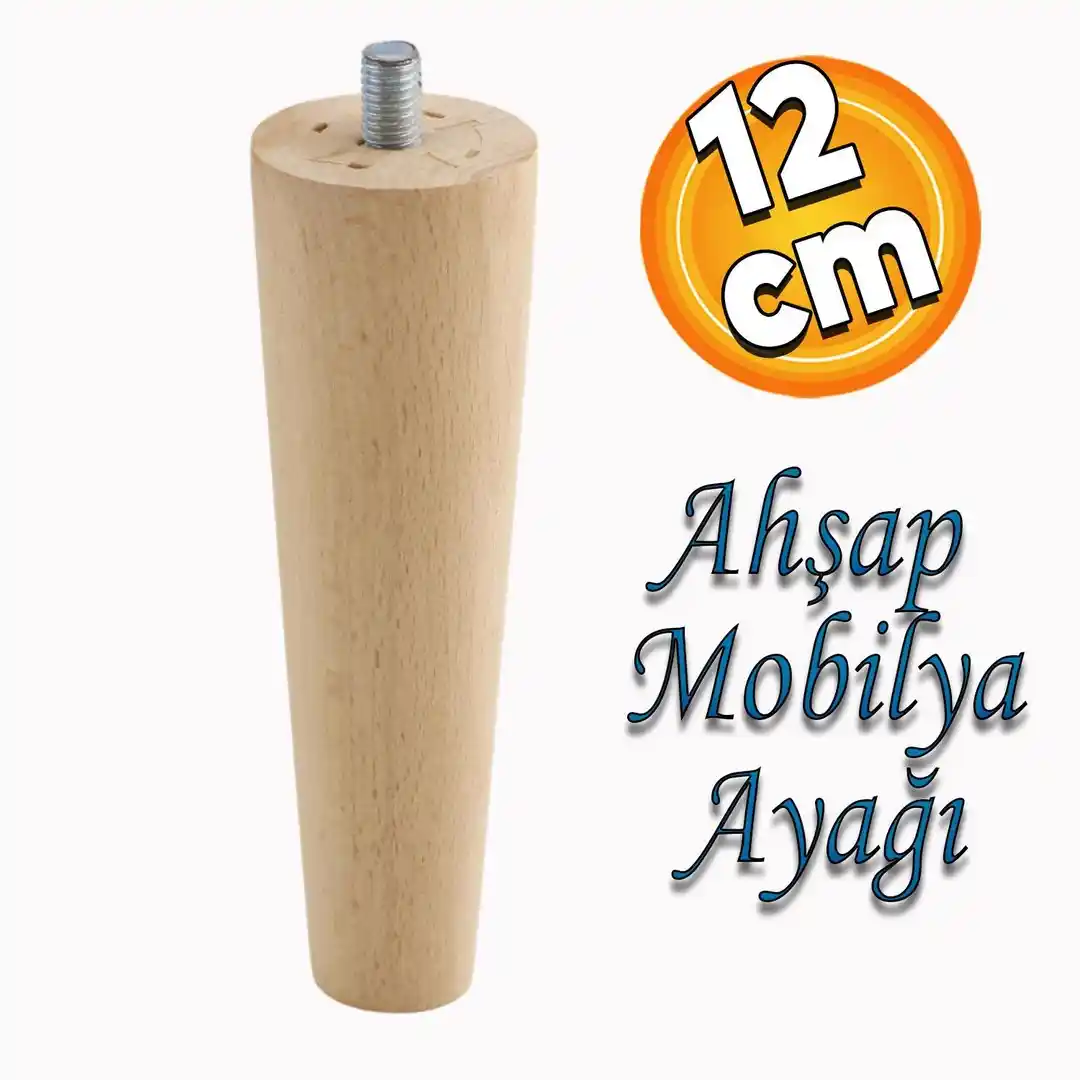 20 cm Ahşap Mobilya Ayağı ile Dekorasyonda Estetik ve Dayanıklılık Sağlayın