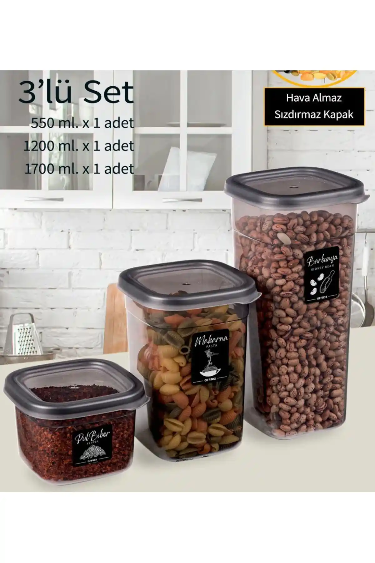 3'lü Cam Saklama Kabı Setleri ile Mutfak ve Dekorasyonda Şıklık ve İşlevsellik