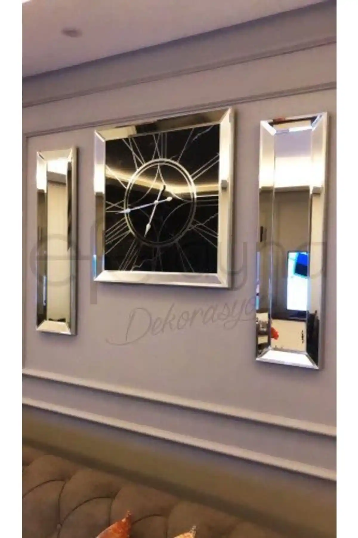 3'lü duvar ayna setleri ile modern ve şık dekorasyon çözümleri