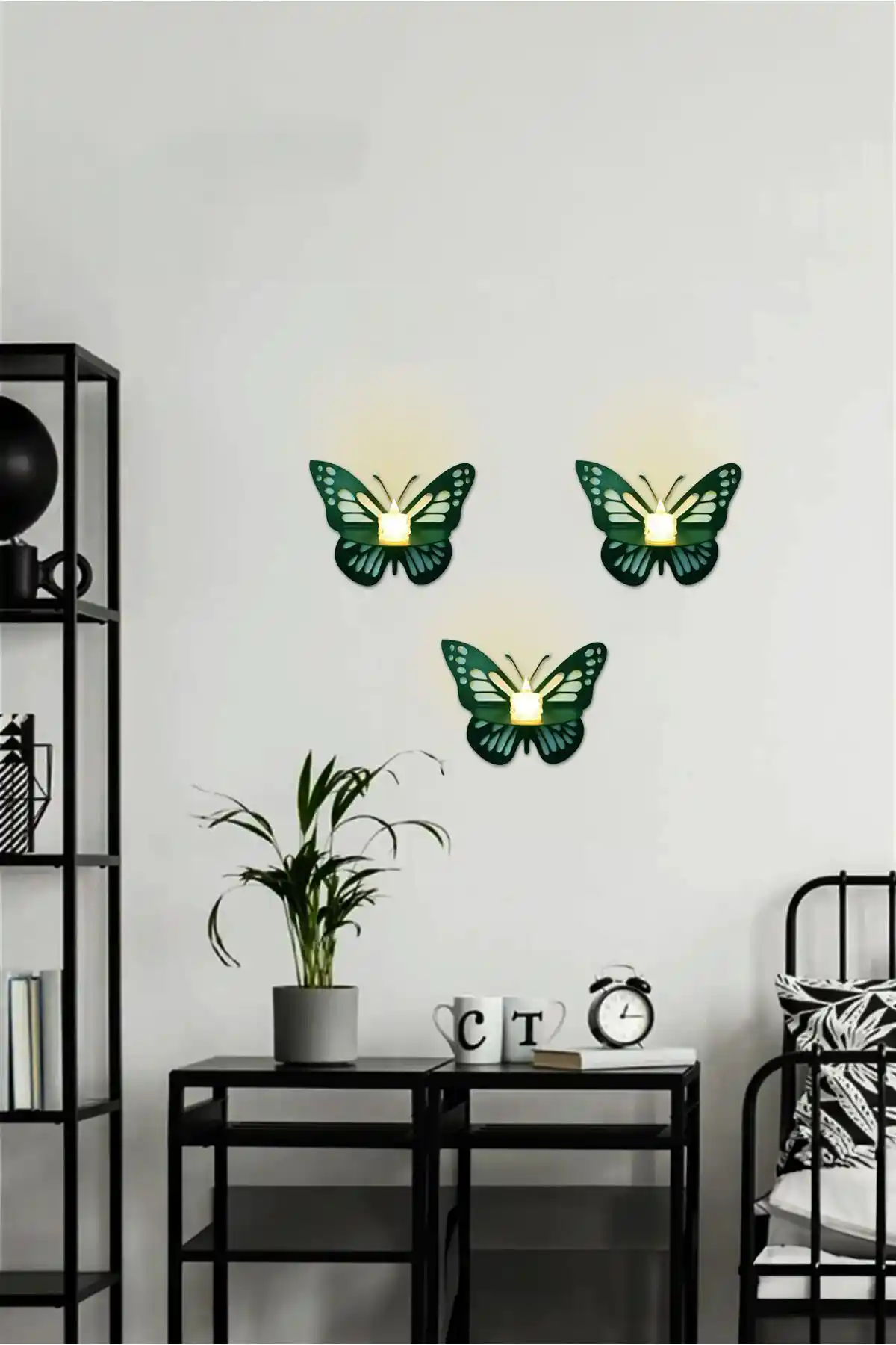 3'lü kelebek duvar süsleri ile dekorasyonda estetik ve anlamlı dokunuşlar
