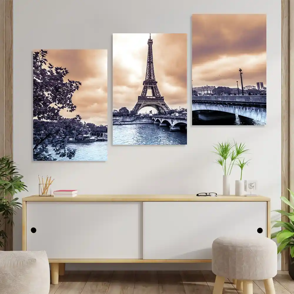 3'lü tablolar ile yaşam alanlarınızı estetik ve fonksiyonellikle zenginleştirin