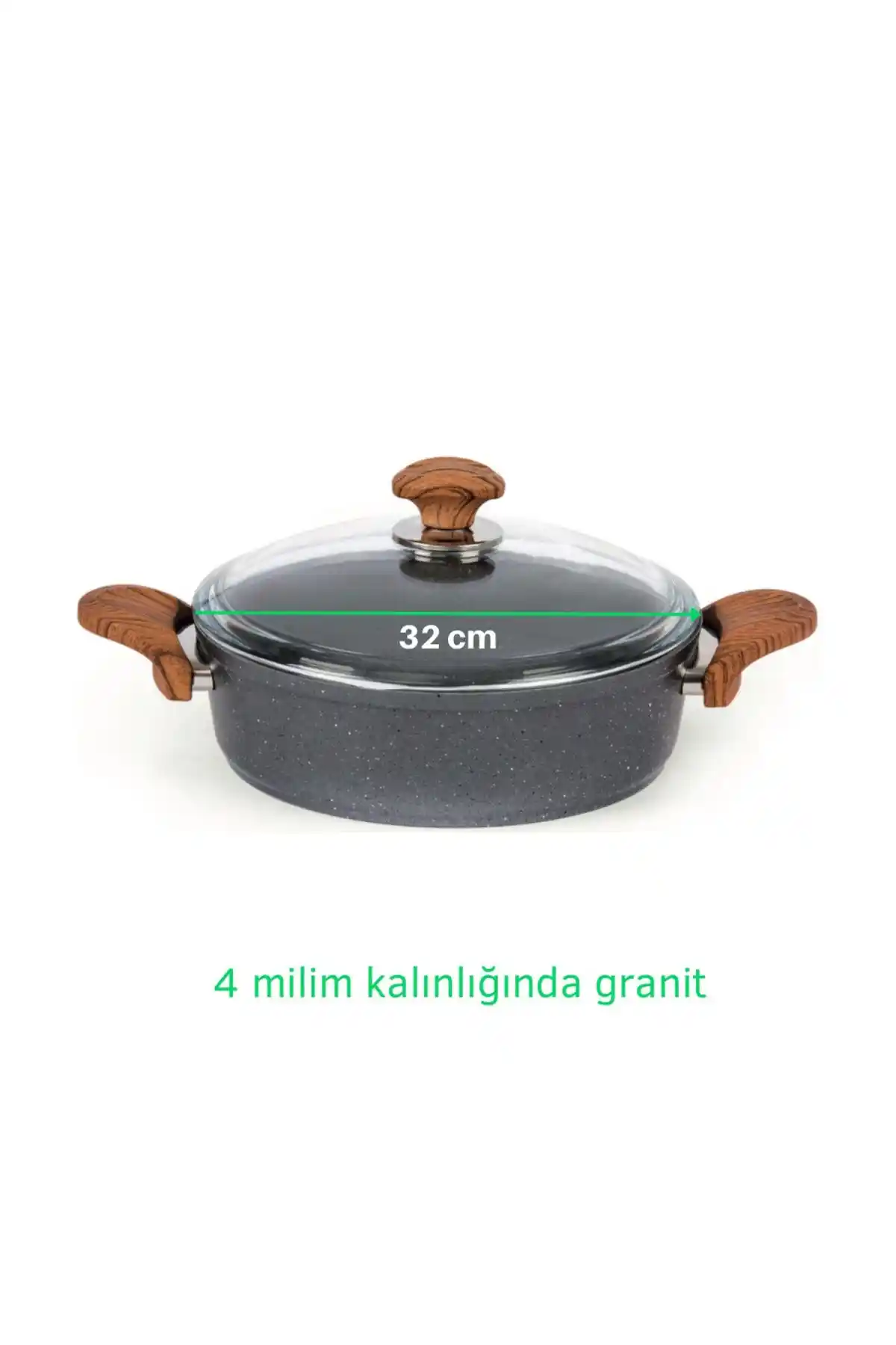 32 cm Granit Pilav Tenceresi ile Mutfakta Estetik ve Dayanıklılık Bir Arada