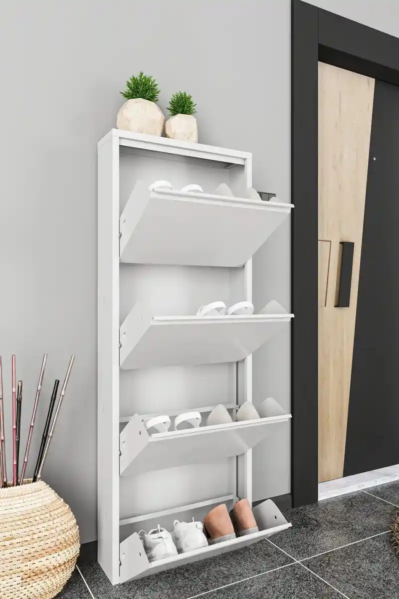 4'lü ayakkabılık ile ev dekorasyonunu modern ve şık hale getirin