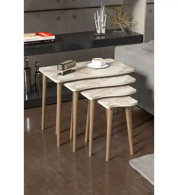 4’lü Zigon Sehpa Setleriyle Modern ve Fonksiyonel Ev Dekorasyonu Yaratın