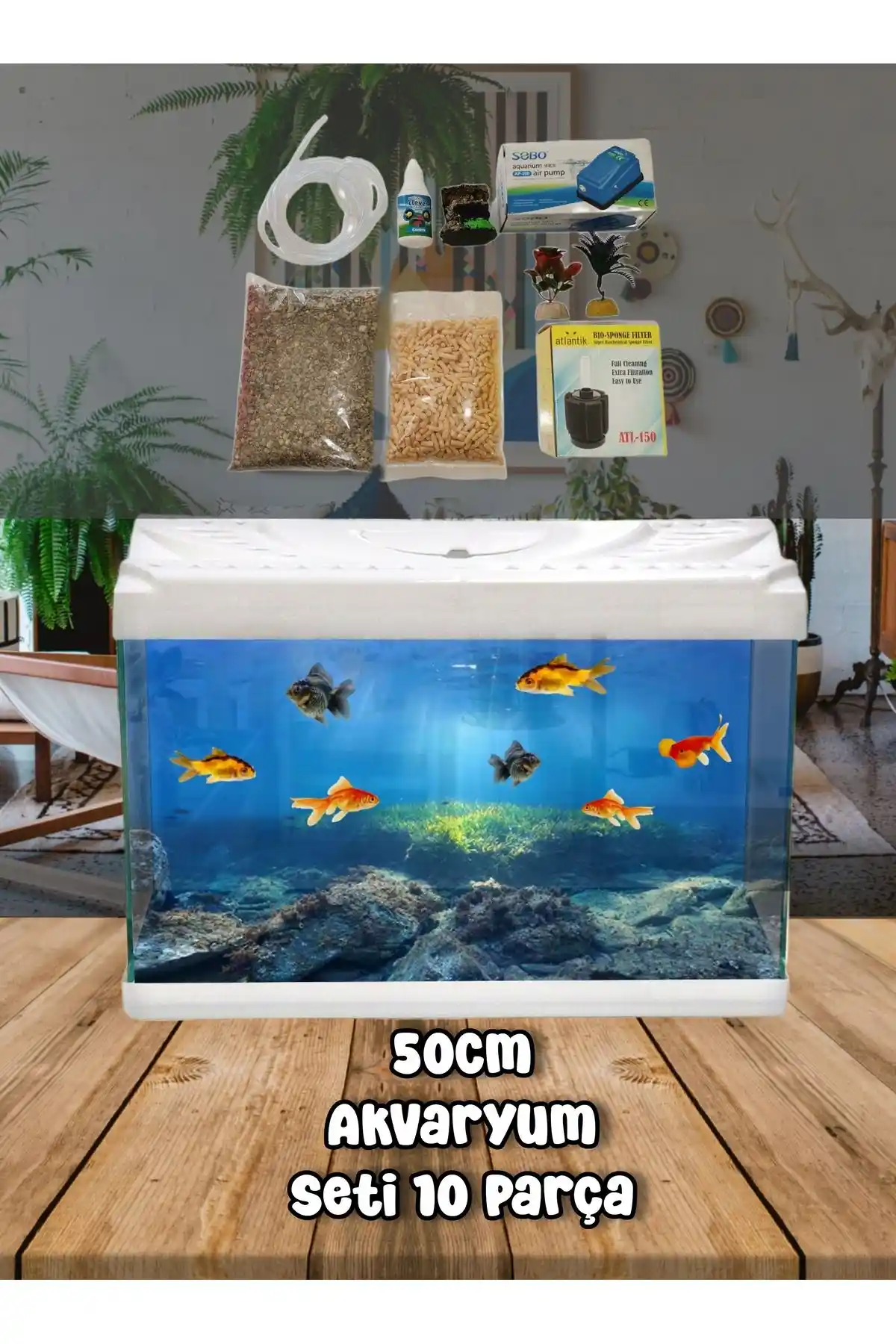 50cm Akvaryum Dekorasyonu: Küçük Alanlar İçin Estetik ve İşlevsel Tasarım İpuçları