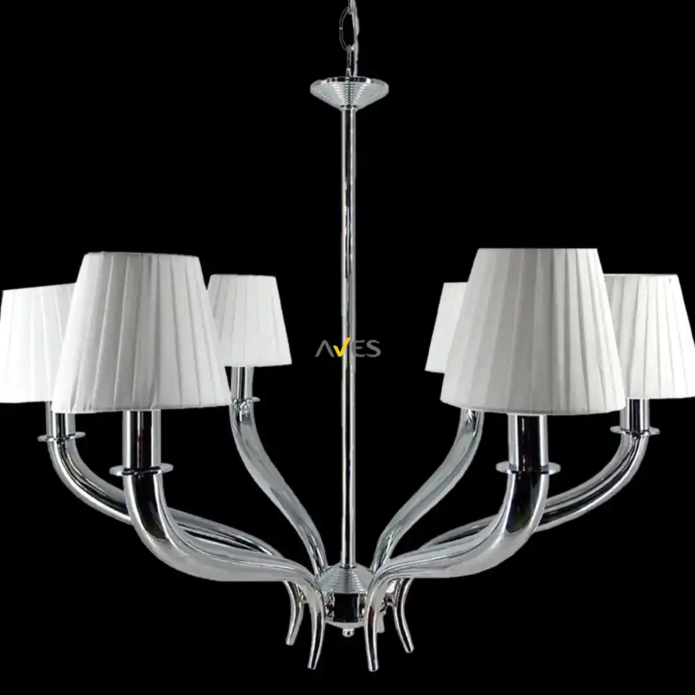 6 Kollu Avize Modelleri ile Mekânlarınızı Şık ve Fonksiyonel Hale Getirin