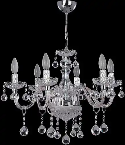 6'lı Cam Kollu Avize ile Modern Dekorasyonun Şıklığını Yakalayın