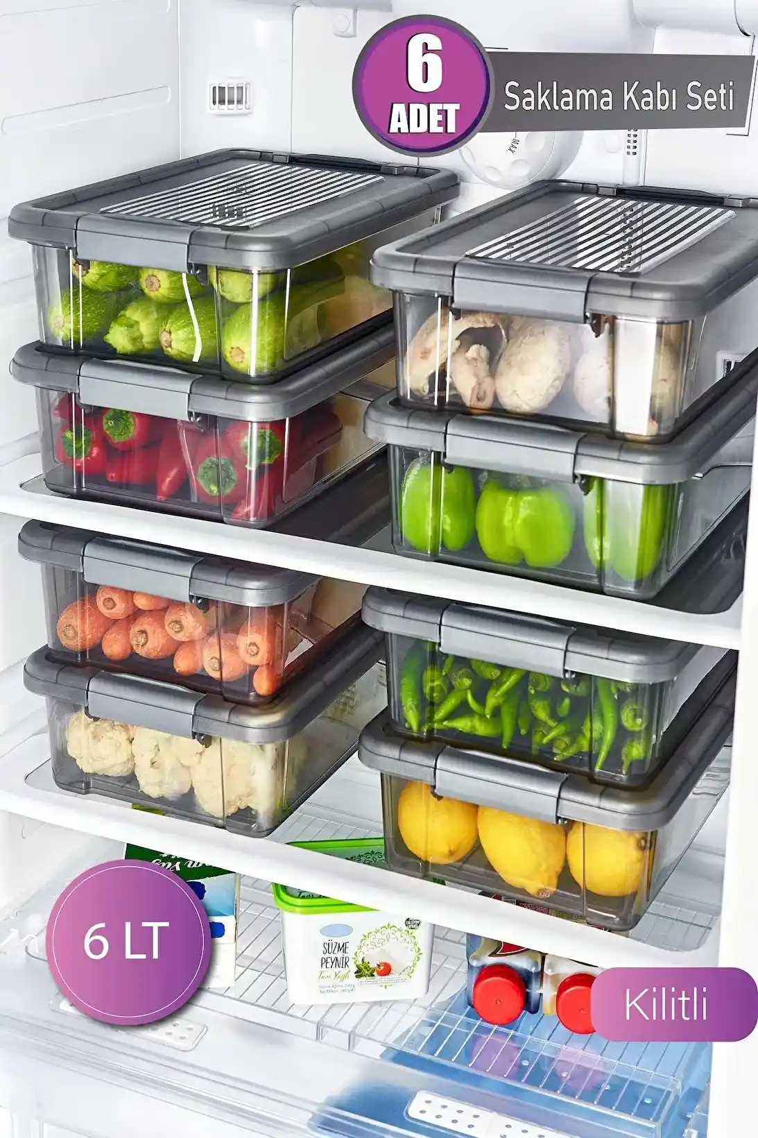 6 lt Saklama Kaplarıyla Mutfakta Hem İşlevsellik Hem Dekorasyon Uyumunu Yakalayın