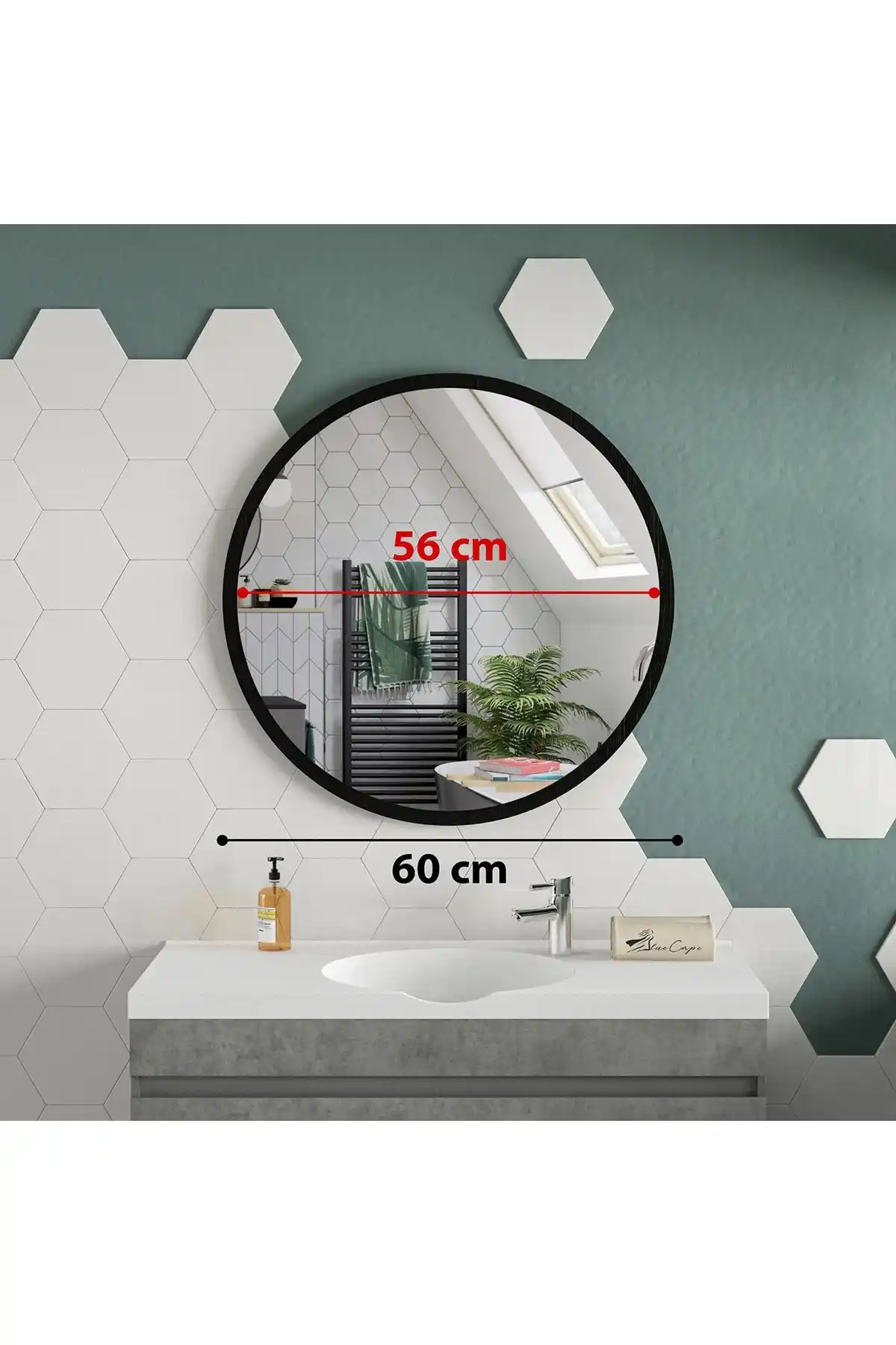 60 cm Çapında Yuvarlak Aynalar ile Dekorasyonunuzu Yenileyin ve Mekânlara Şıklık Katın