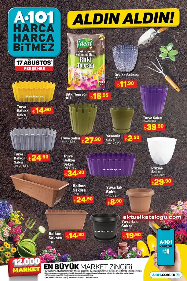 A101 Dekorasyon İçin Uygun Fiyatlı ve Şık Saksı Seçenekleri Hakkında Bilgi