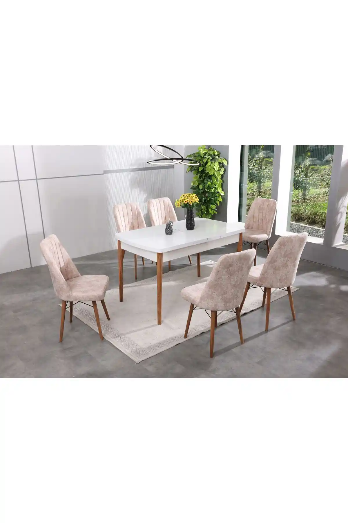 Açılır Masa Takımı 6 Kişilik Modern ve Fonksiyonel Dekorasyon Çözümü