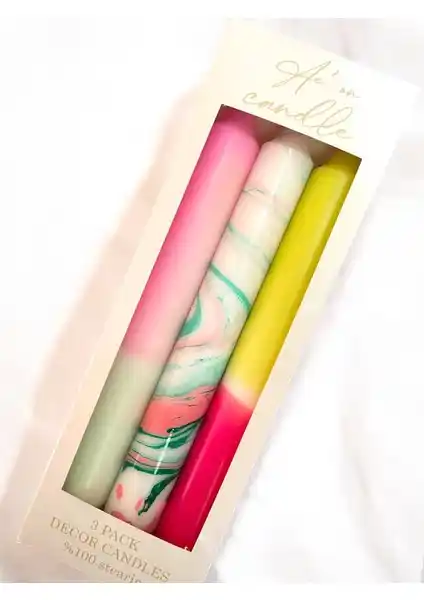 Aeon Candle Studio'nun 3'lü Şamdan Mum Seti ile Şıklık ve Doğallık Bir Arada