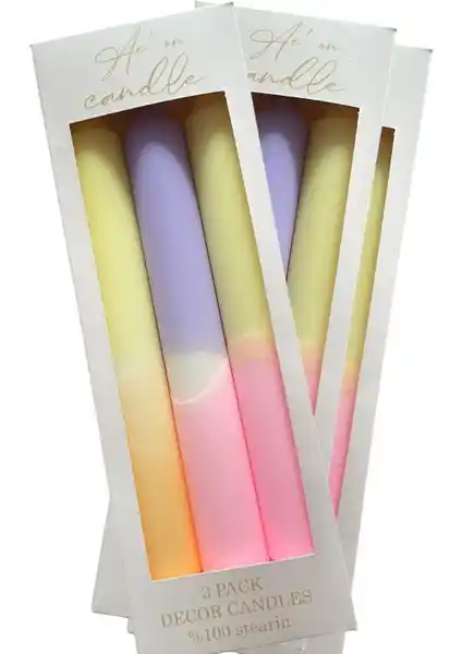 Aeon Candle Studio Pastel Tonlar Şamdan Mum: Modern ve Çevre Dostu Dekoratif Aksesuar