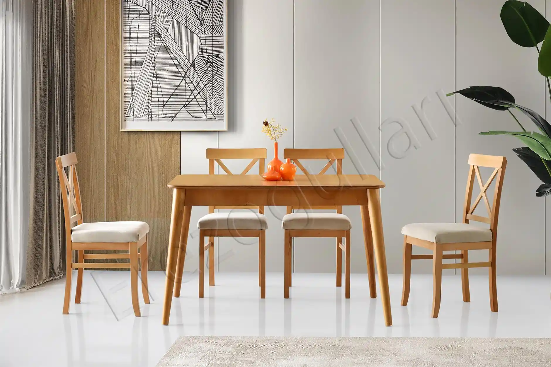 Ağaç Masa ve Sandalye Takımıyla Doğal ve Zarif Dekorasyon İpuçları