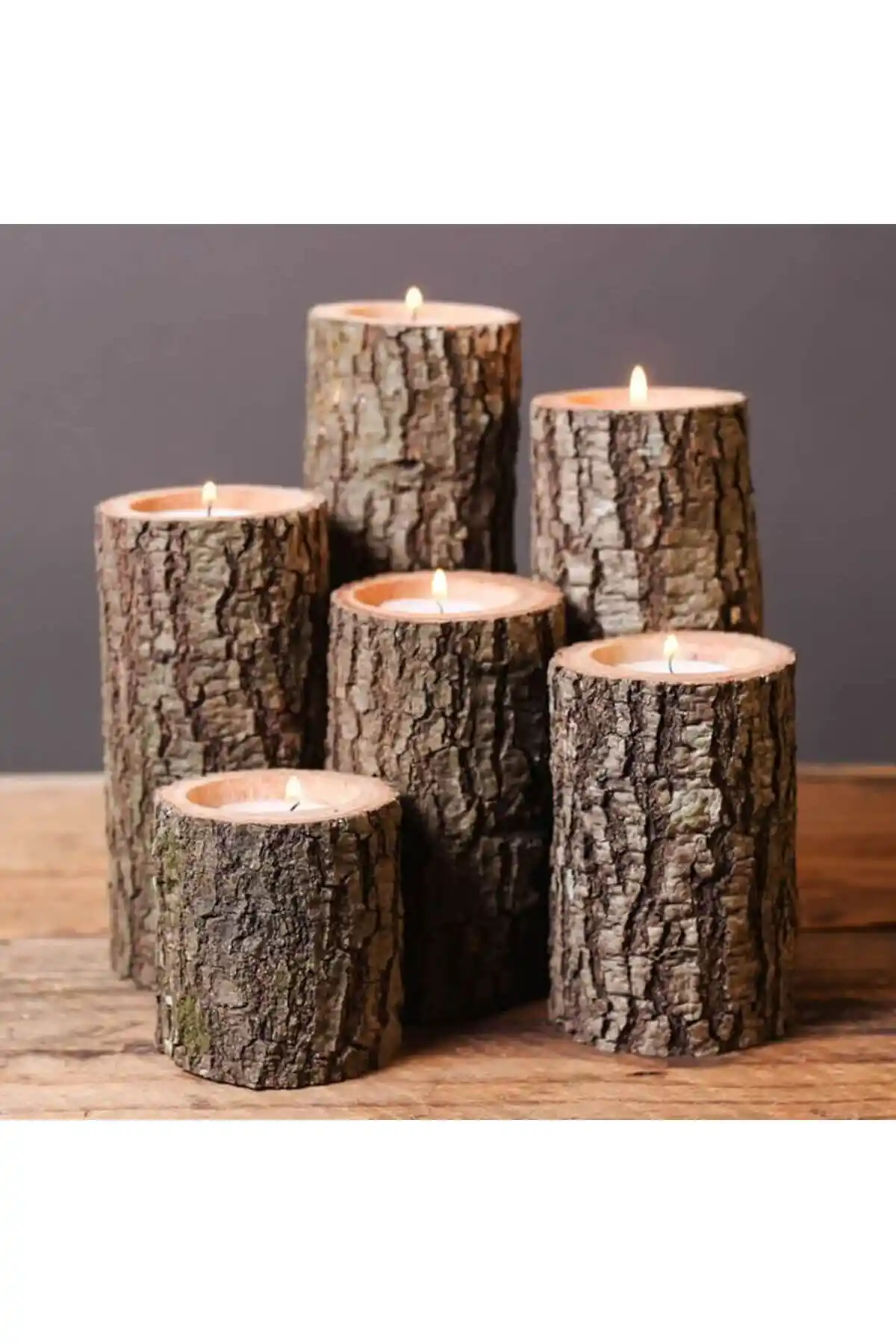 Ağaç Mumluklarıyla Doğal ve Sıcak Atmosfer Yaratmanın Yolları