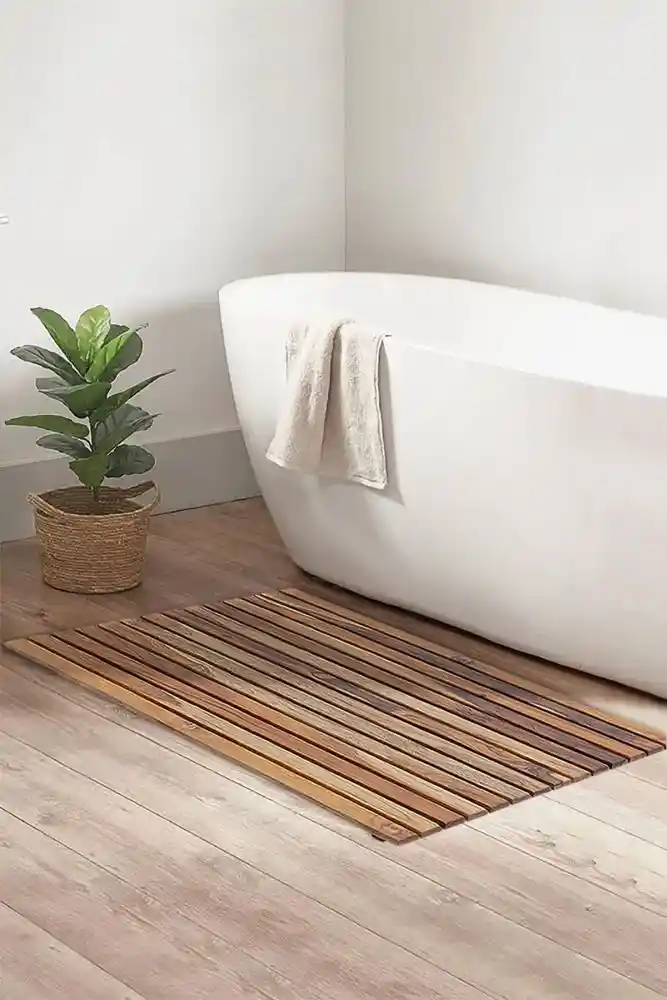 Ahşap Banyo Paspası Seçenekleri ve Dekorasyonda Doğal Şıklık Yaratma