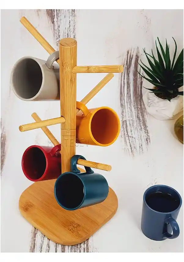 Ahşap Bardak Askılığı ile Modern ve Rustik Mutfak Dekorasyonunu Zenginleştirin