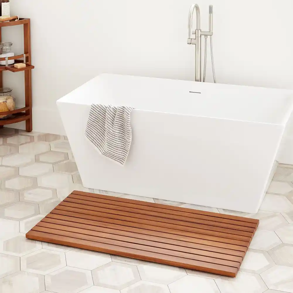 Ahşap Duş Paspası ile Banyo Dekorasyonunda Şıklık ve Fonksiyonellik Sağlama Yöntemleri