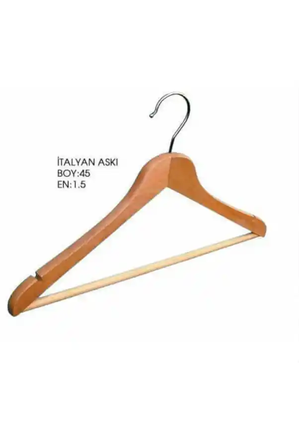 Ahşap Elbise Askısı Dekorasyonda Doğal ve Şık Bir Çözüm Sunar