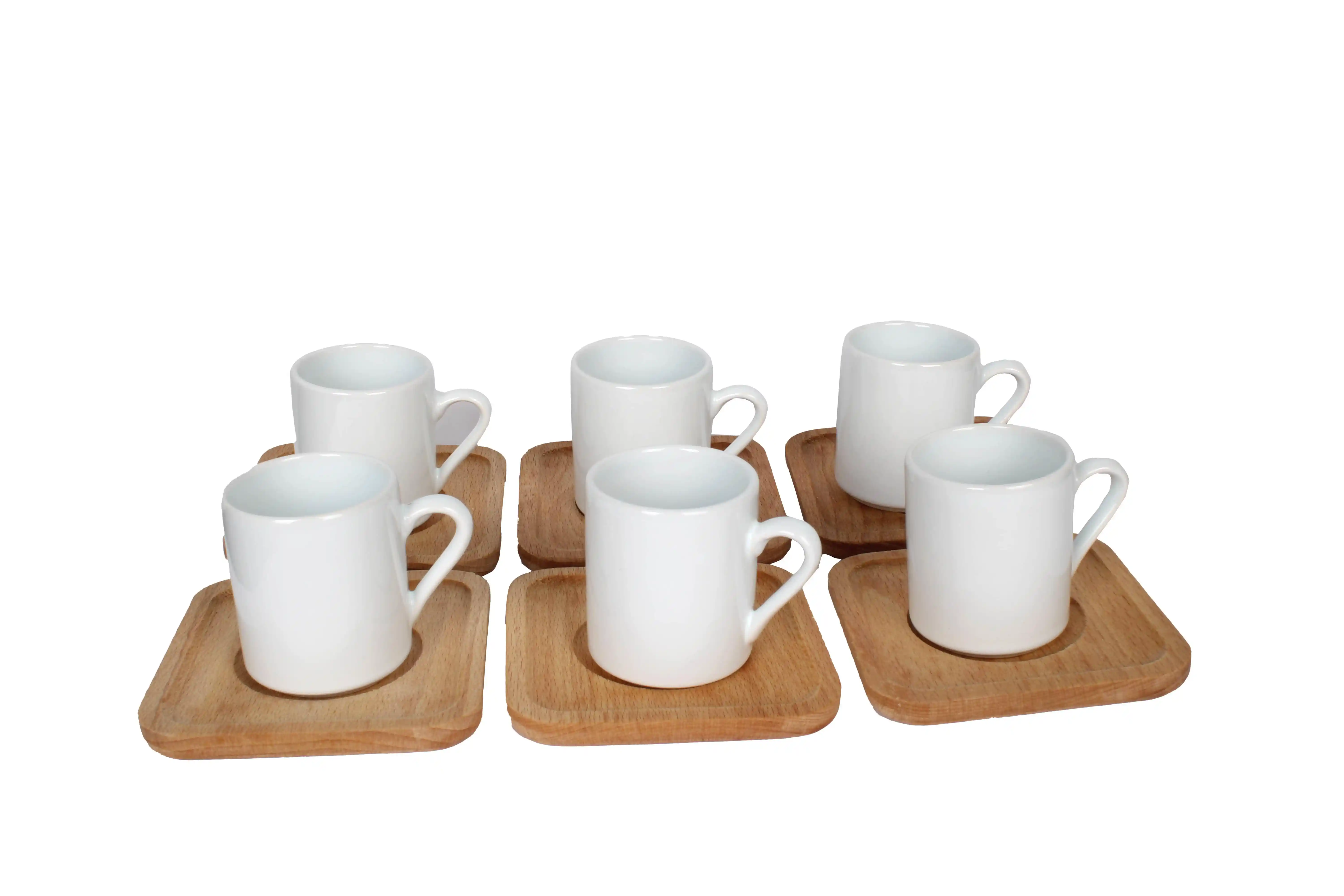 Ahşap Kahve Fincanları ile Dekorasyonunuza Doğal ve Sıcak Bir Dokunuş Katın