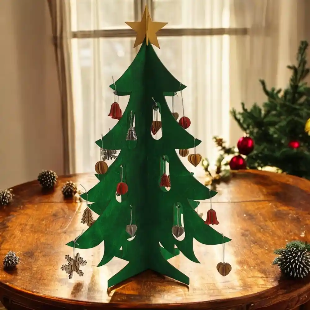 Ahşap Yılbaşı Ağacıyla Sıcak ve Sürdürülebilir Bir Dekorasyon Deneyimi