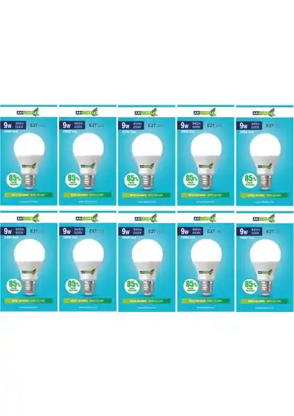 Ak Light 9W Beyaz Işık E-27 LED Ampul: Enerji Verimli ve Uzun Ömürlü Aydınlatma Çözümü