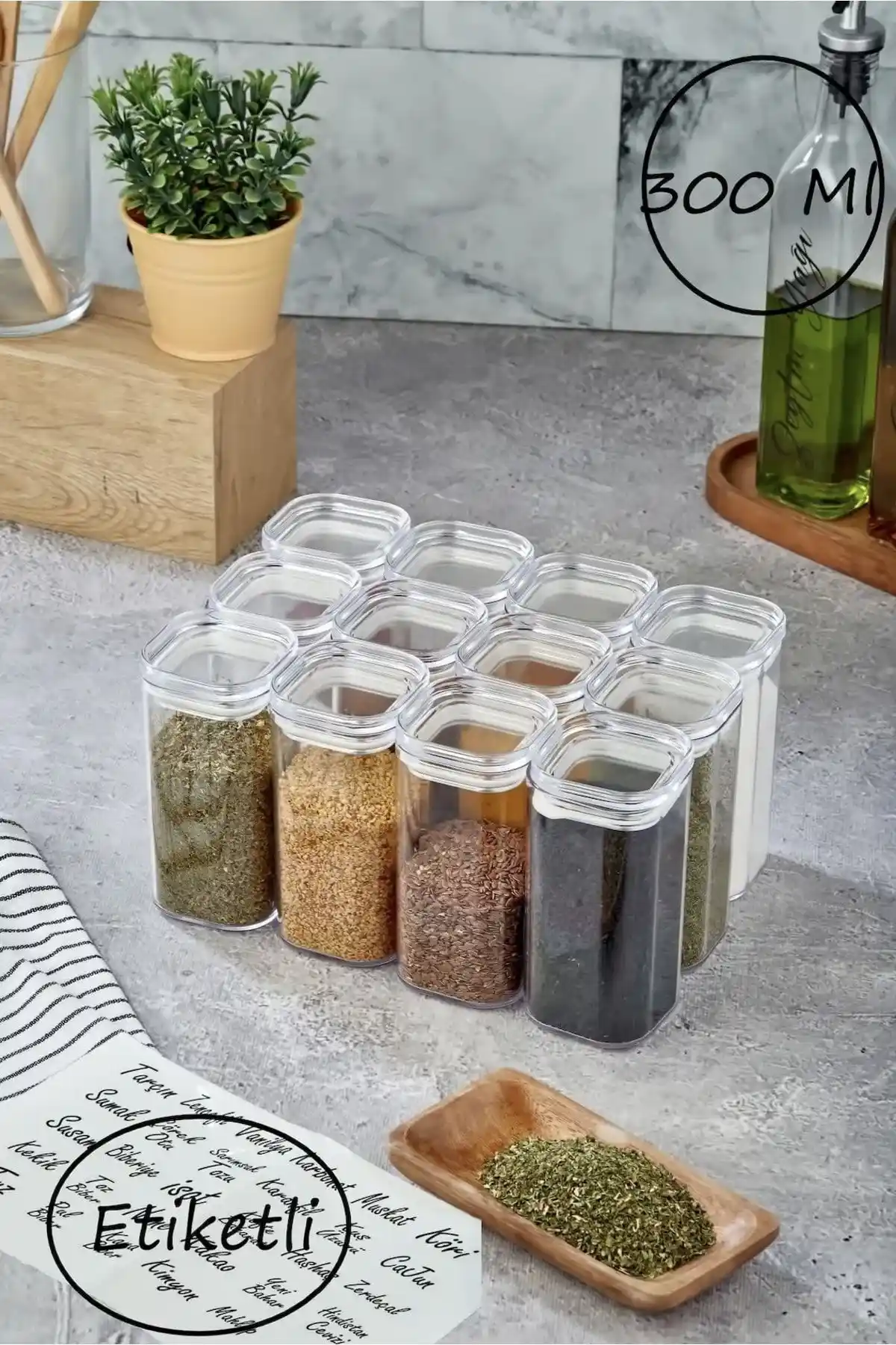 Akrilik Baharatlıklar ile Modern ve Şık Mutfak Dekorasyonu Çözümleri