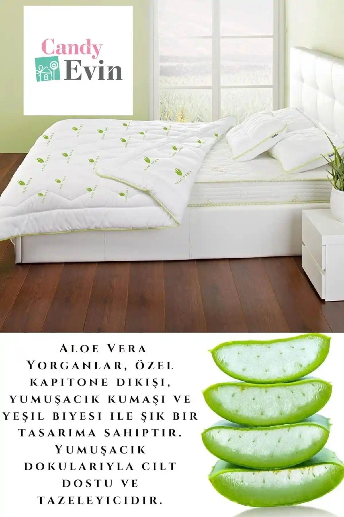 Aloe Vera Yorgan ile Dekorasyonda Sağlık ve Estetiği Bir Arada Yakalayın