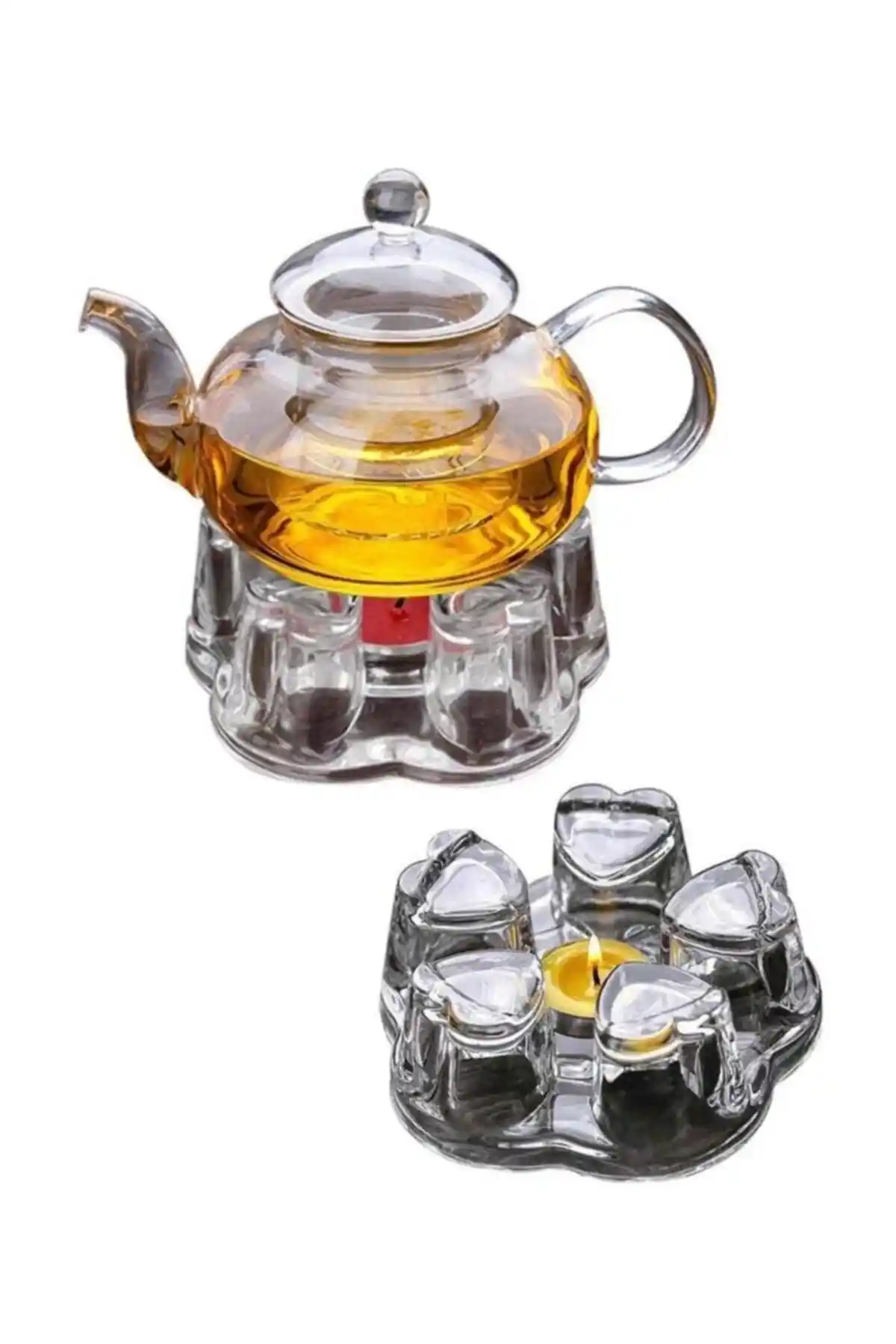 Altı Mumlu Cam Demliklerle Dekorasyonunuza Zarafet Katın ve Sıcaklık Yaratın