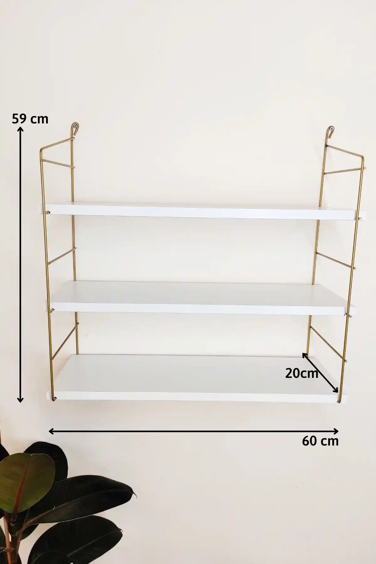 Altın Metal Duvar Raflarıyla Modern ve Şık Dekorasyon Çözümleri